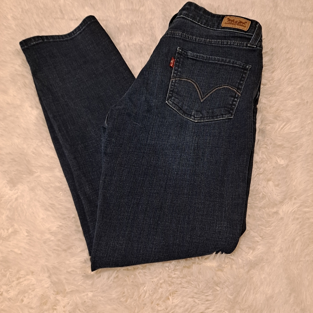 Levi's Mid Rise Skinny Denim Blue Jeans  Women's Size 10